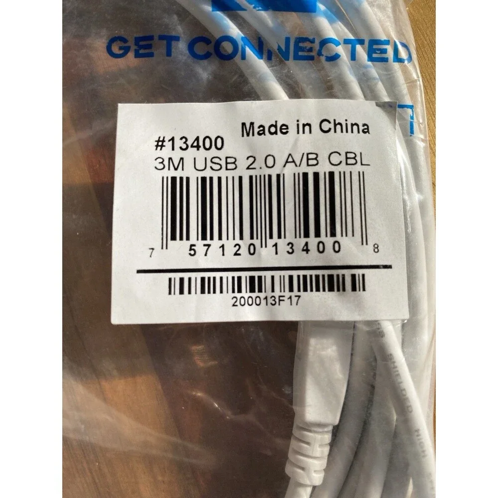 USB 2.0 Cable 3m Type A/B Cable Printer Scanner Cricut Connection Cord Wire